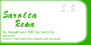 sarolta repa business card